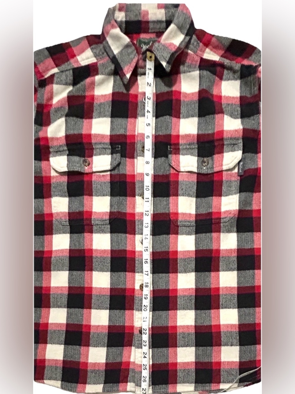 VTG Woolrich Men’s Classic Flannel Buffalo Plaid 100% Cotton Shirt L - Picture 10 of 11